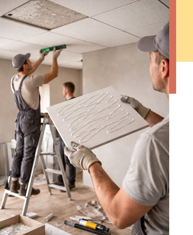 Монтаж потолочной плитки в Серове от 4591 руб. — быстро и недорого | ОТДЕЛОЧНИК-Срв