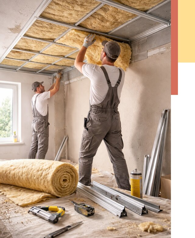 Утепление потолка в Серове от 7345 руб/м2 — недорого, быстро, под ключ | ОТДЕЛОЧНИК-Срв