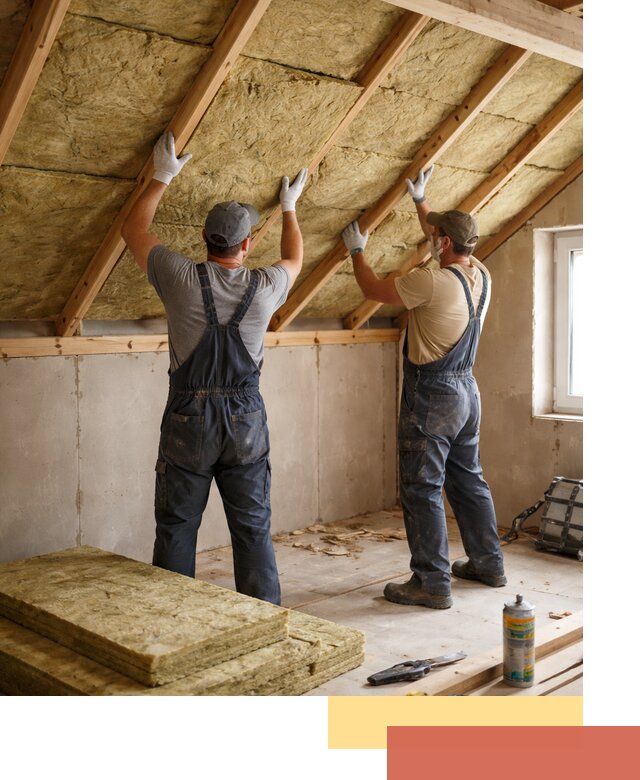 Утепление потолка минеральной ватой в Серове