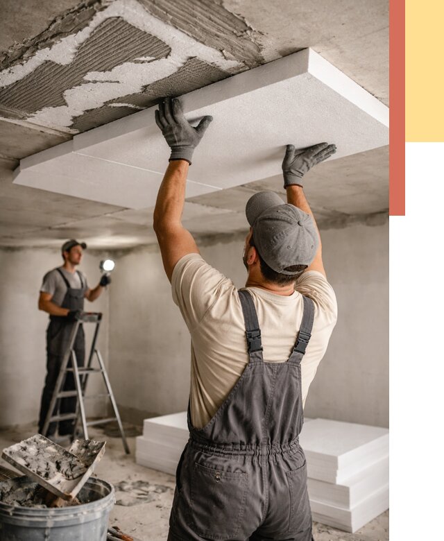 Утепление потолка пенопластом в Серове от 4591 руб/м2 — недорого и быстро | ОТДЕЛОЧНИК-Срв